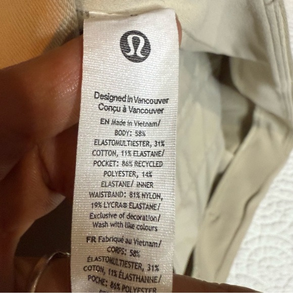 lululemon athletica High Waist Cream Shorts - Picture 11 of 11